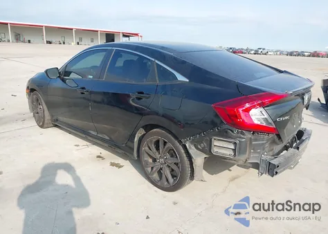 2020 Honda Civic Sport z USA, uszkodzony, nr VIN 19XFC2F88LE027503